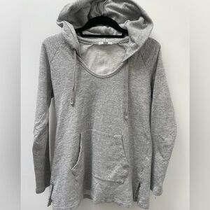 James Perse 100% Cotton Scoop Neck Hoodie